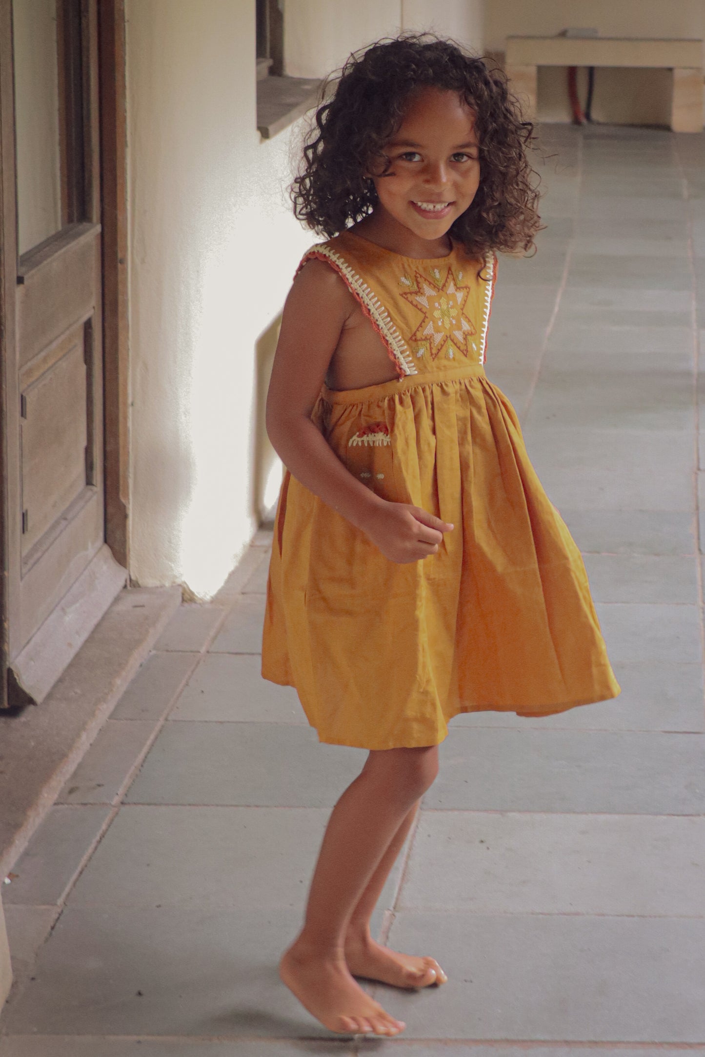 Alia Pinafore Dress (Exclusive)