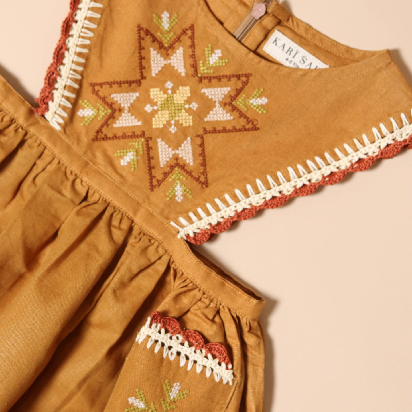 Alia Pinafore Dress (Exclusive)
