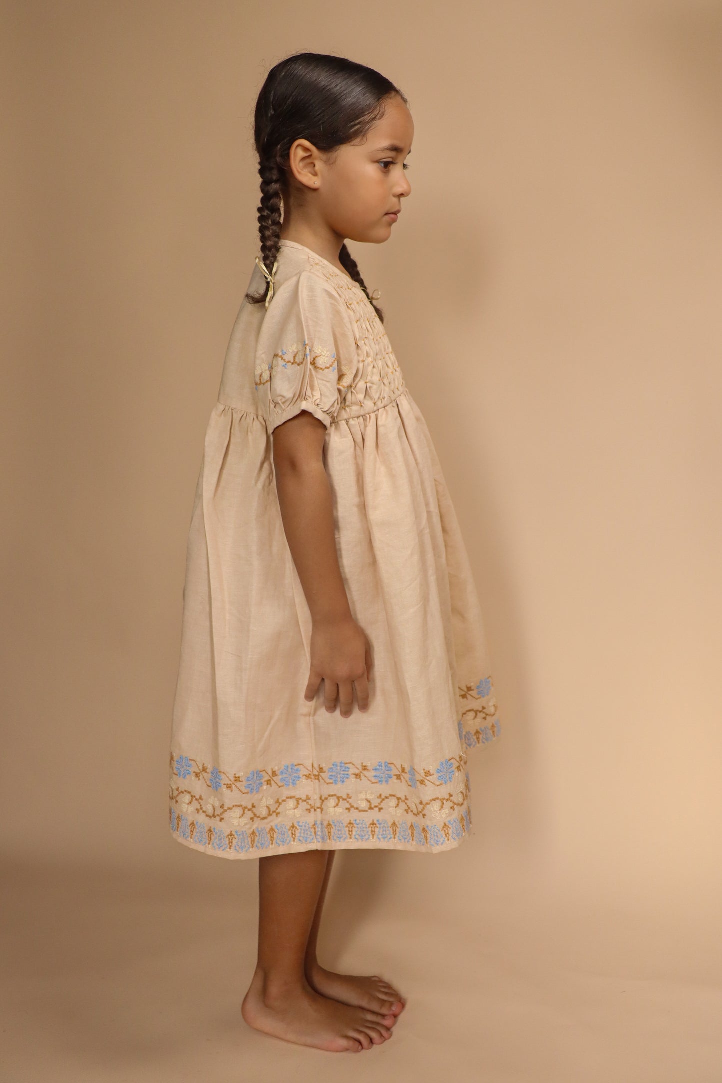 Sonali Smock Dress - Linen (Exclusive)