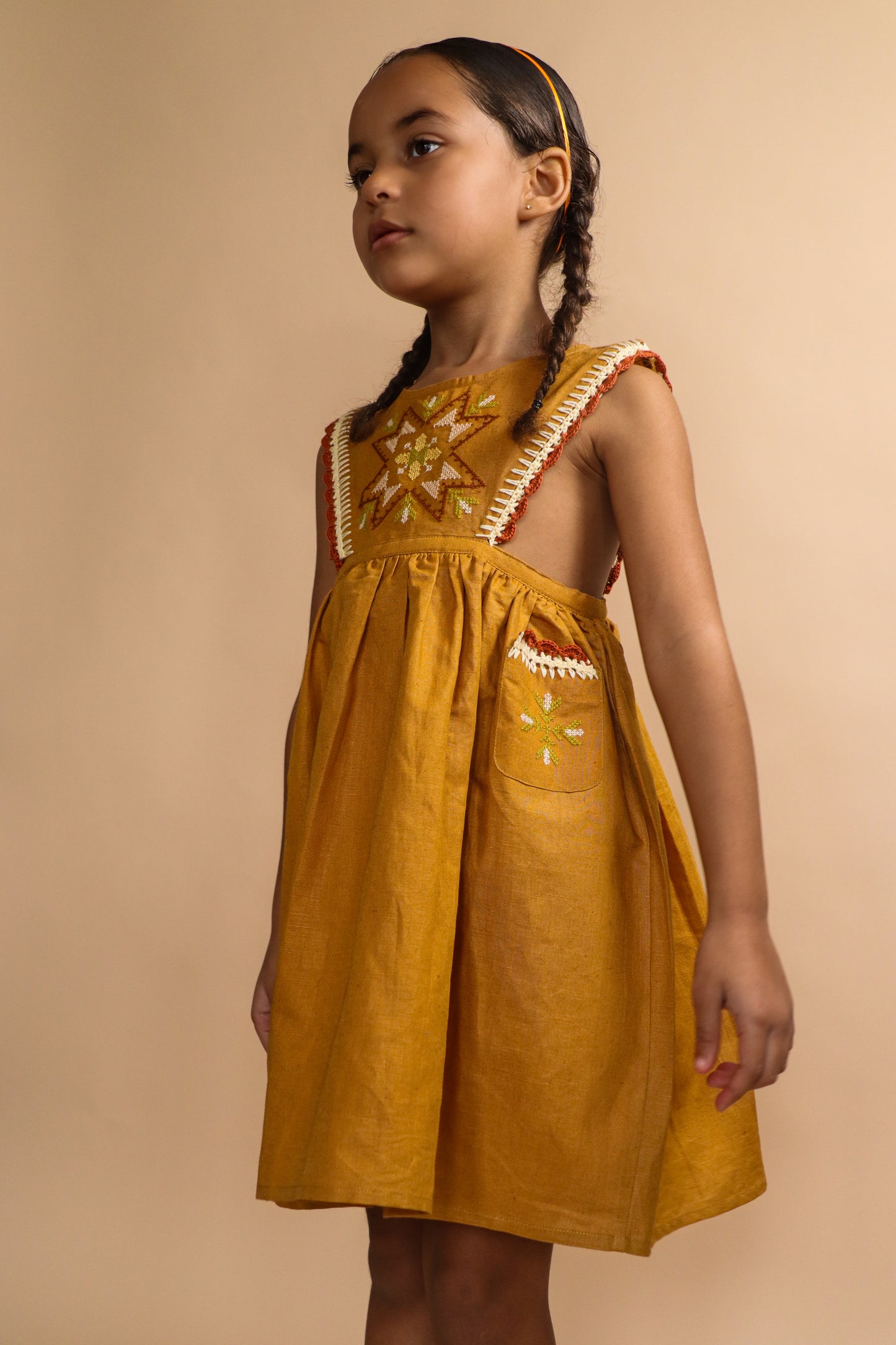 Alia Pinafore Dress (Exclusive)