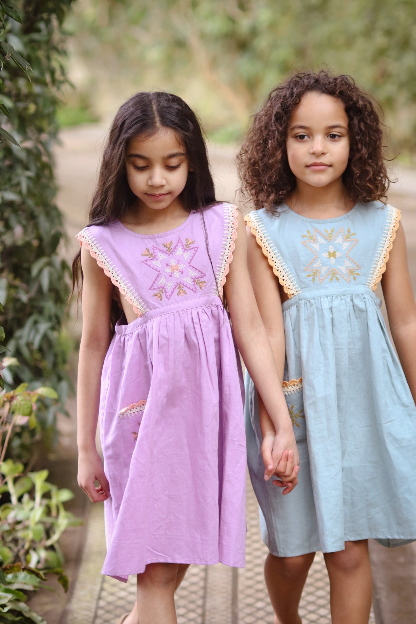 Alia Pinafore Dress - Lavender